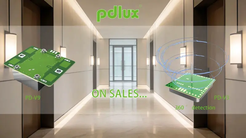 PD-V9 ir PD-V3 mikrobangų judesio jutikliai